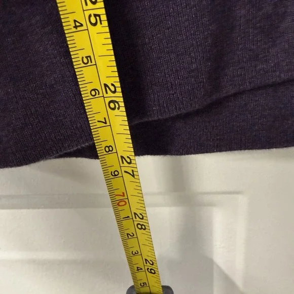 Vince Waffle Knit Thermal Lined Zip Hoodie Dark Purple Long Sleeve Mens Sz Large - Picture 9 of 10